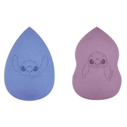Set de dos esponjas de maquillaje Stitch Disney en azul y malva - 2