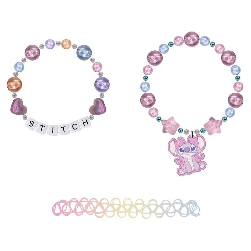 Conjunto de pulseras Disney de Stitch con cuentas pastel y colgante - 2