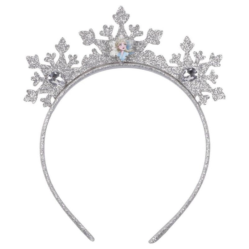 Set Frozen Disney con diadema y tutú azul con copos de nieve - 3