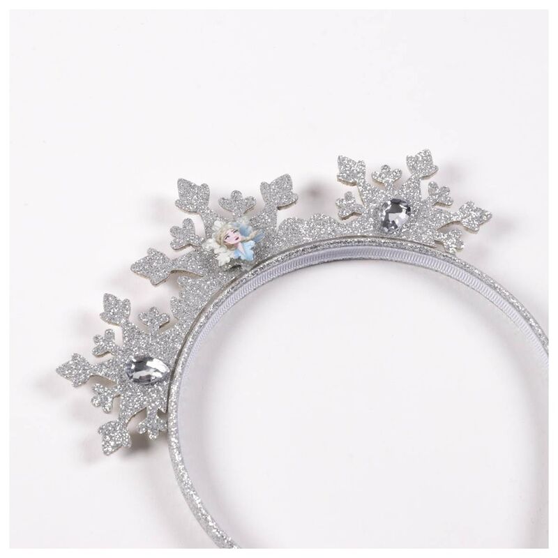 Set Frozen Disney con diadema y tutú azul con copos de nieve - 5