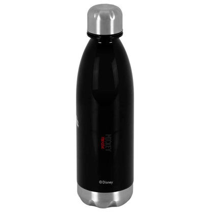 Botella negra de Mickey Mouse Disney con detalles plateados - 2