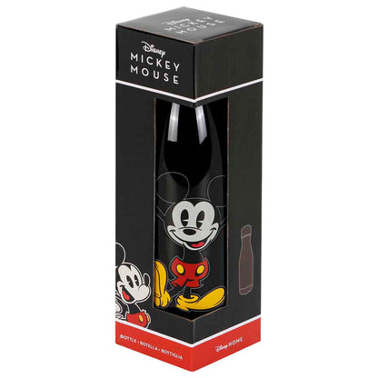 Botella negra de Mickey Mouse Disney con detalles plateados - 4