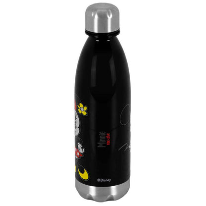 Botella negra de Minnie Disney con vestido rojo de lunares - 2