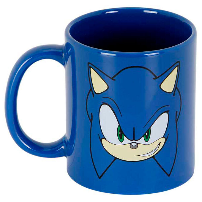 Taza azul Face Sonic the Hedgehog con el rostro de Sonic - 3