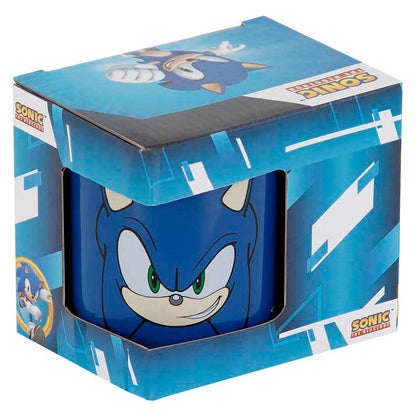 Taza azul Face Sonic the Hedgehog con el rostro de Sonic - 4
