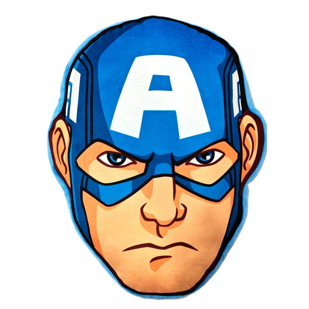 Cojín 3D de Capitán América Marvel con rostro y casco azul