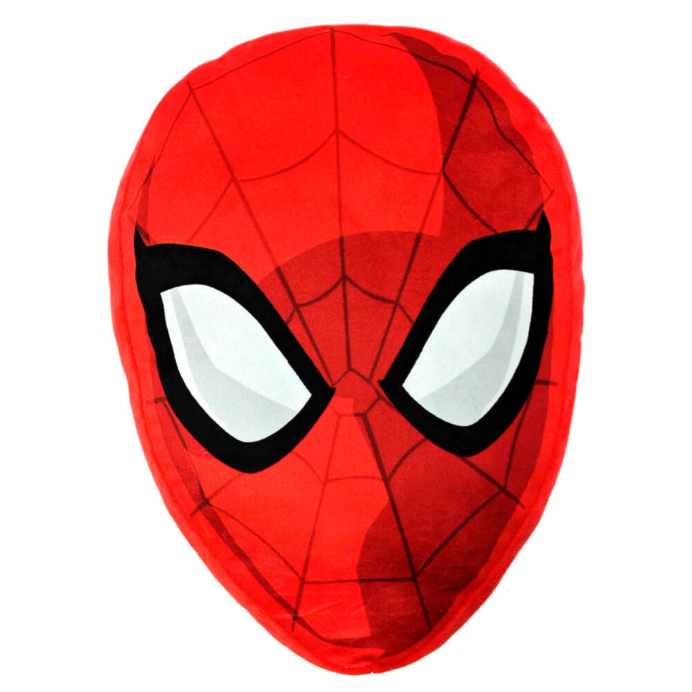 Cojín 3D rojo con la máscara de Spider-Man MARVEL