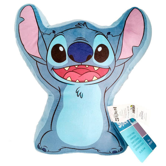 Cojín 3D azul de Stitch Disney con orejas rosas