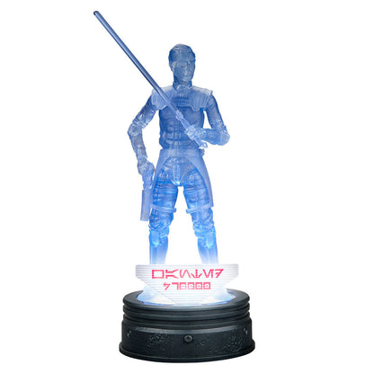 Figura translúcida azul de Ezra Bridger Star Wars sobre base circular negra - 4