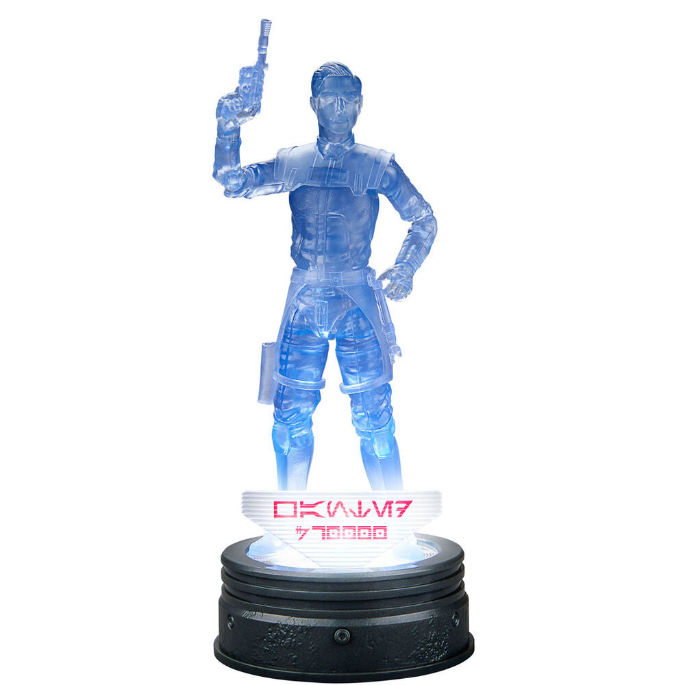 Figura translúcida azul de Ezra Bridger Star Wars sobre base circular negra - 5