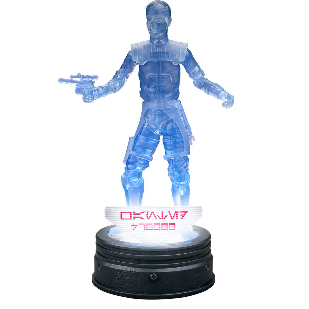 Figura translúcida azul de Ezra Bridger Star Wars sobre base circular negra - 7