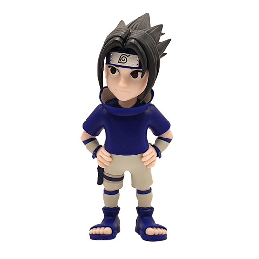 Figura MINIX de Sasuke Uchiha de Naruto Shippuden con banda de Konoha
