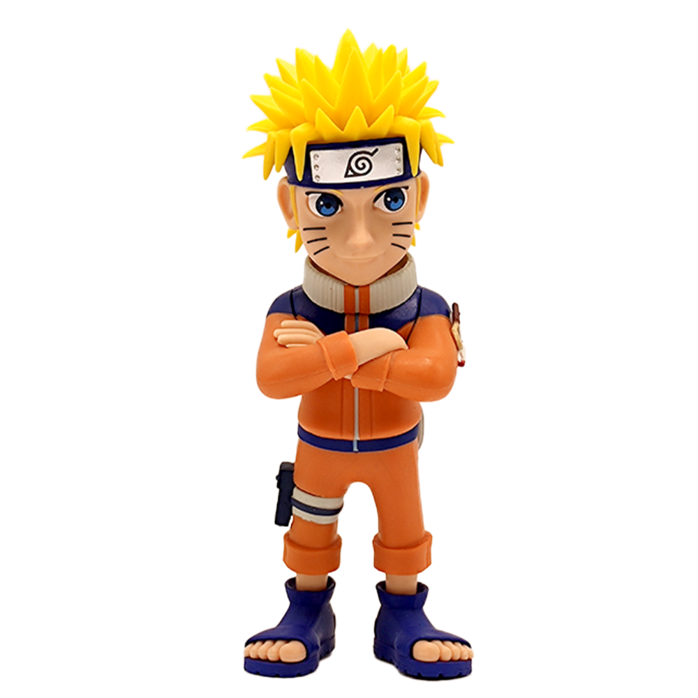 Figura MINIX de Naruto Uzumaki con traje naranja y brazos cruzados