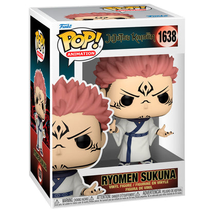 Figura Funko POP! de Ryomen Sukuna con vestimenta blanca y azul - 2