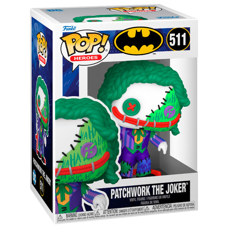 Figura Funko POP! Patchwork Joker de DC Comics en caja