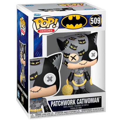 Figura Funko POP! Patchwork Catwoman de DC Comics en caja