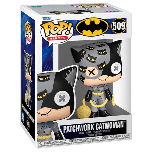 Figura Funko POP! Patchwork Catwoman de DC Comics en caja