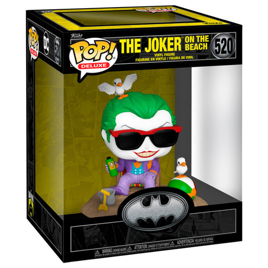 Figura Funko POP! Deluxe del Joker en la playa con aves y pelota - 2