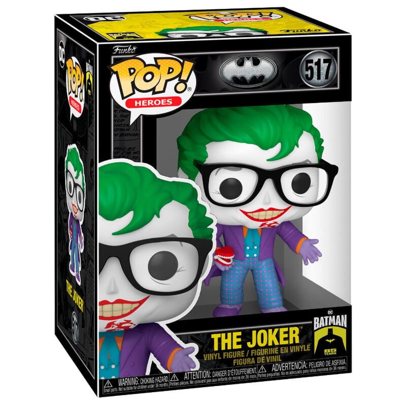 Figura Funko POP! The Joker de Batman con traje morado en caja