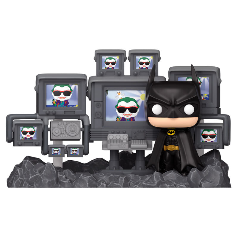 Figura Funko POP Moments de Batman en la Batcueva con pantallas y consola - 2