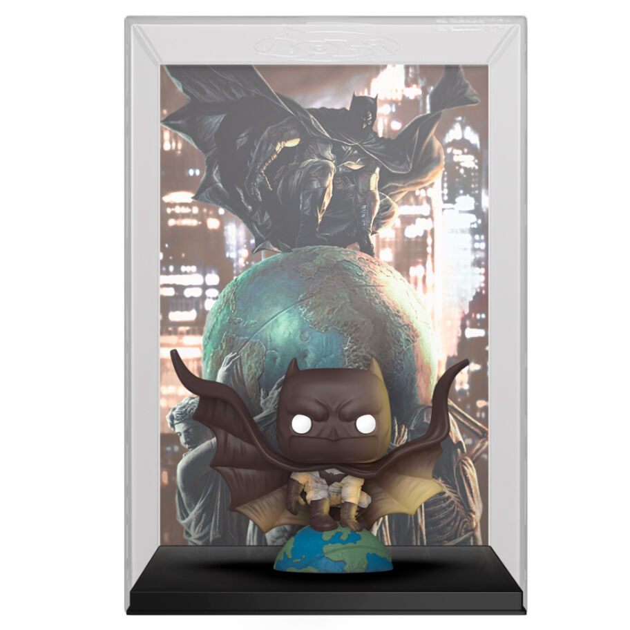 Figura FUNKO POP! Comic Covers de Batman The World sobre un globo terráqueo - 2
