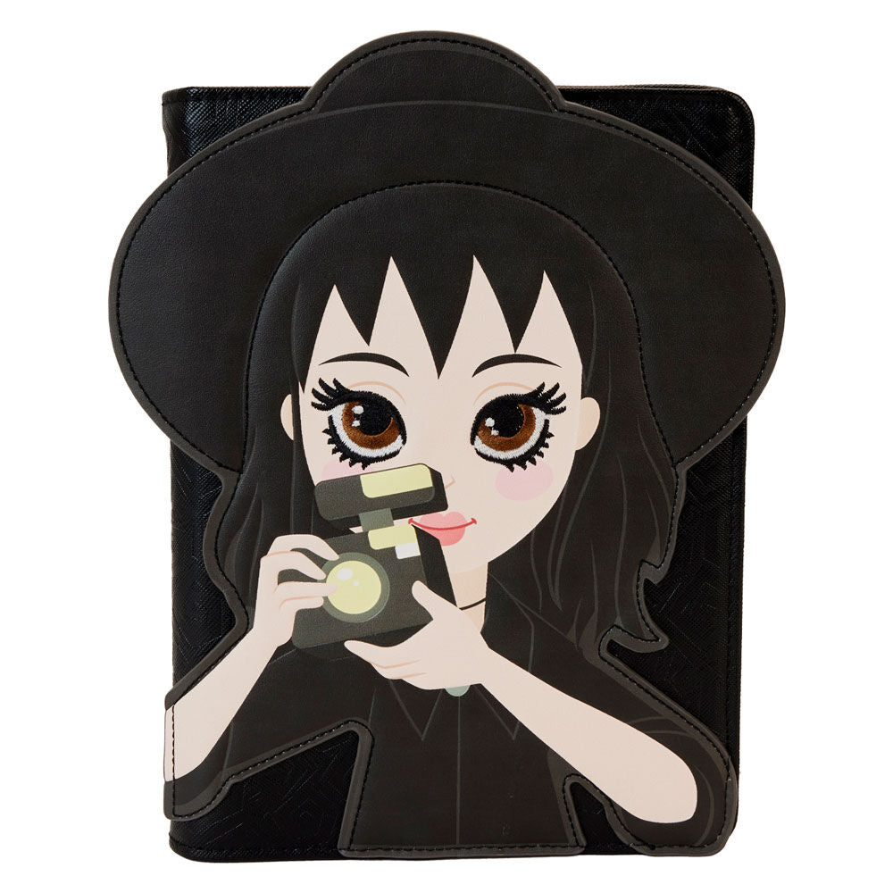 Cuaderno Loungefly de Lydia Deetz de Beetlejuice con cámara