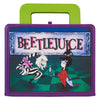 Cuaderno Beetlejuice Loungefly morado con asa verde e ilustración de personajes