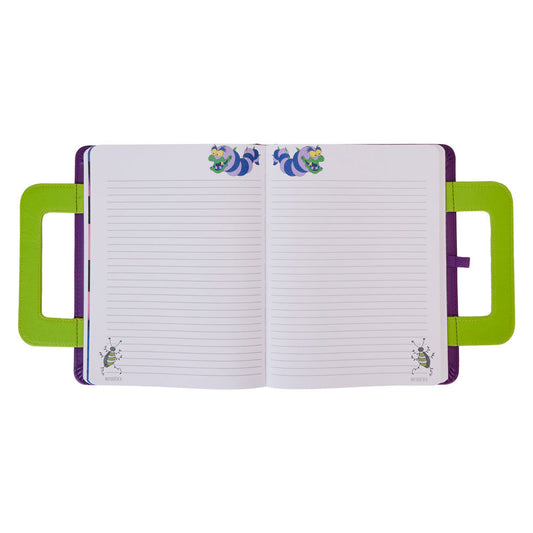 Cuaderno Beetlejuice Loungefly morado con asa verde e ilustración de personajes - 2