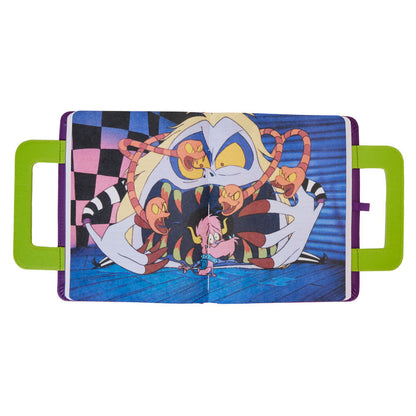 Cuaderno Beetlejuice Loungefly morado con asa verde e ilustración de personajes - 4