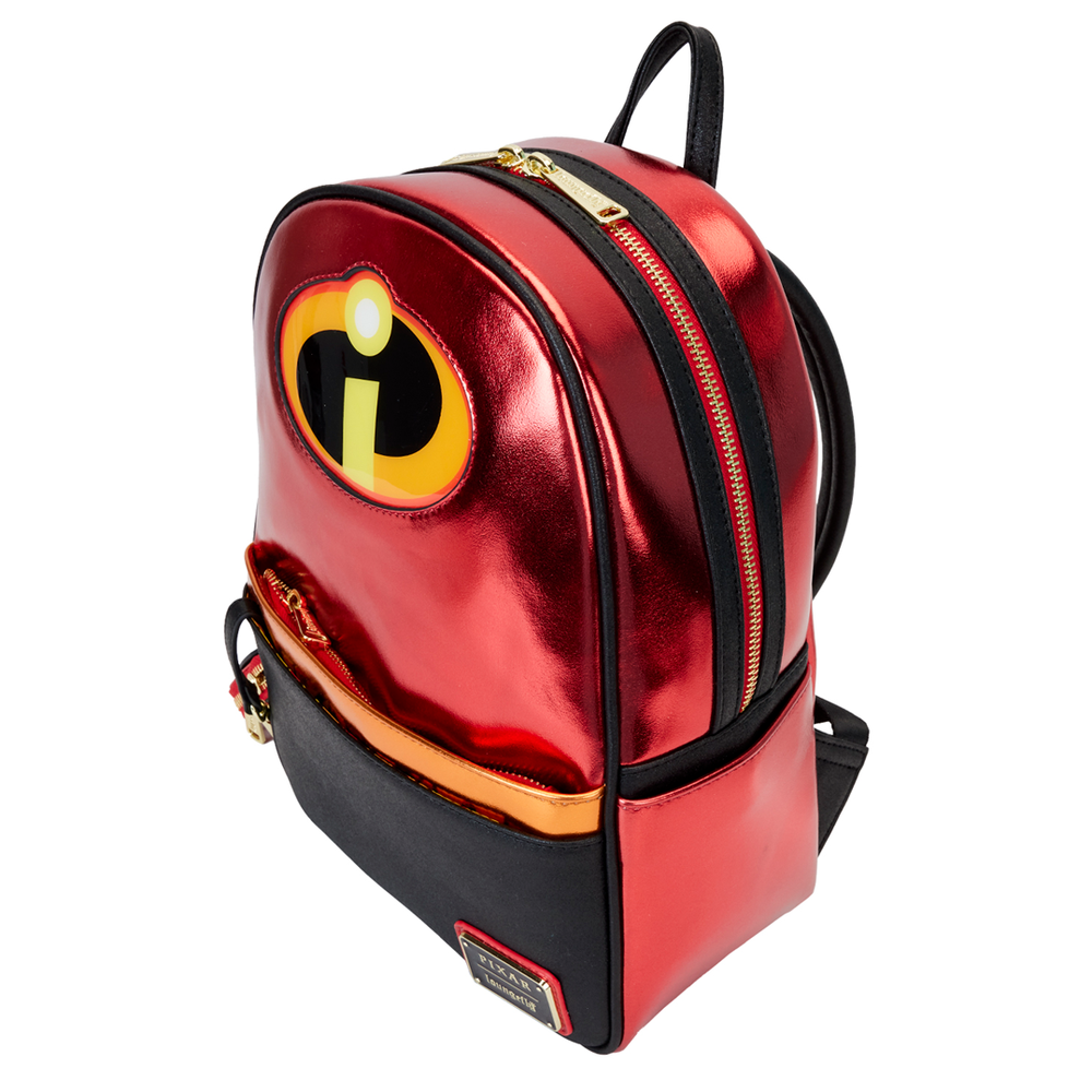 Mochila roja metalizada Loungefly de Los Increíbles con monedero extraíble - 4