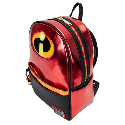 Mochila roja metalizada Loungefly de Los Increíbles con monedero extraíble - 4