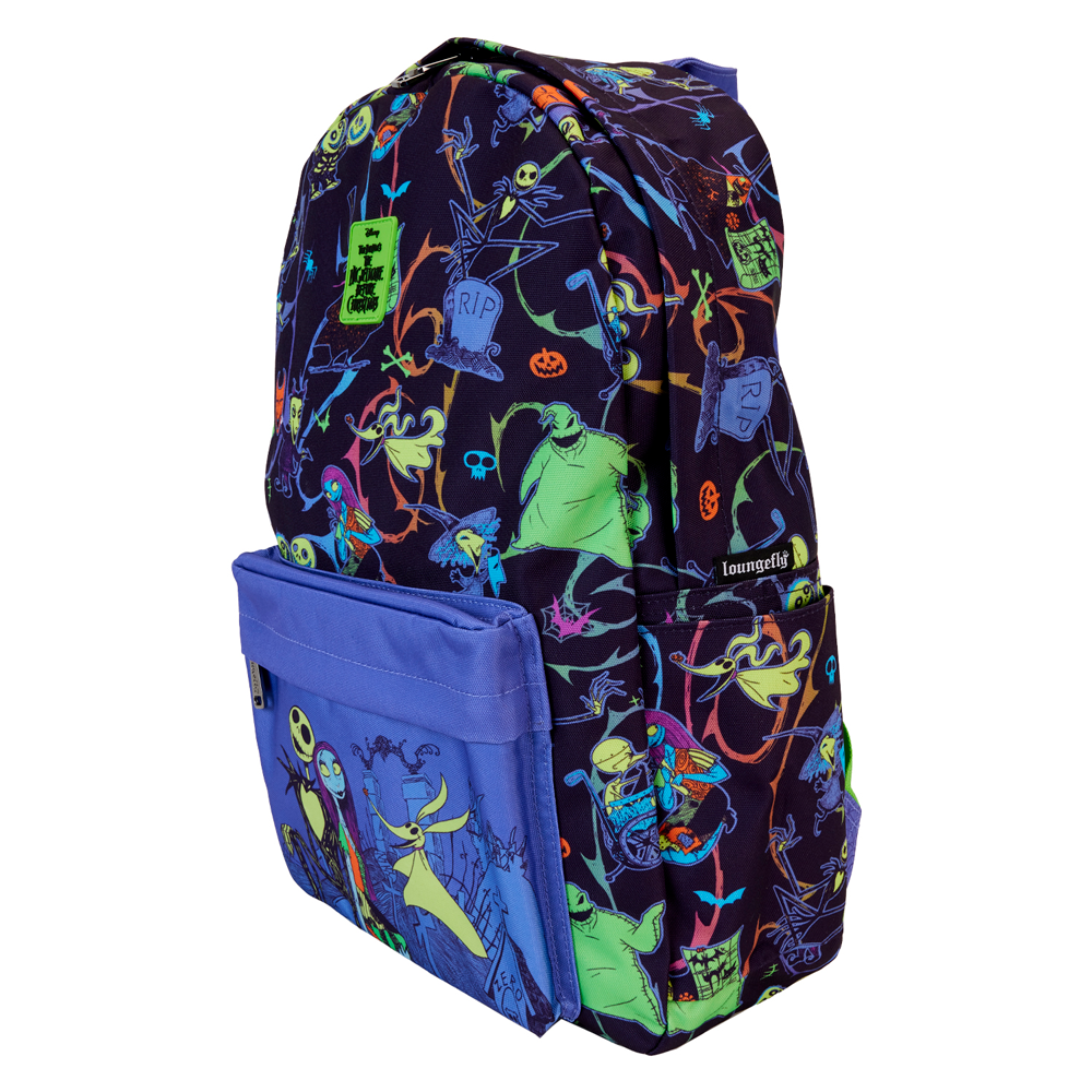 Mochila Loungefly Disney de Pesadilla Antes de Navidad con Jack, Sally y Zero - 2