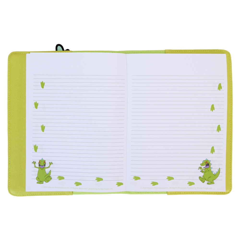 Cuaderno Loungefly de Reptar, personaje de Rugrats, con cubierta verde - 2