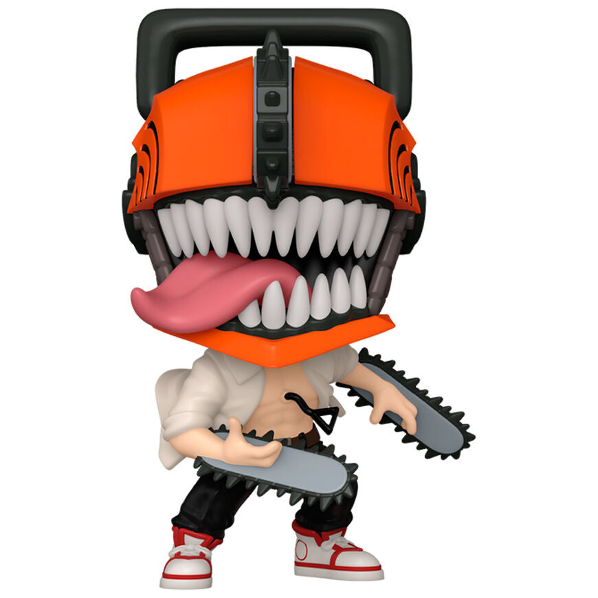 Figura Funko POP! de Chainsaw Man con cabeza de motosierra naranja - 2