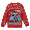 Jersey navideño rojo de Stitch Disney con motivos festivos