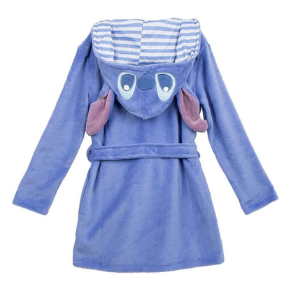 Albornoz infantil azul de Stitch Disney con capucha y cinturón - 2