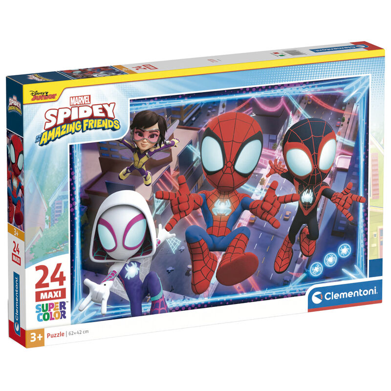 Puzzle Maxi Clementoni de Spidey Marvel con 24 piezas