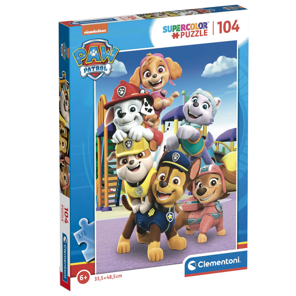 Puzzle Clementoni de Patrulla Canina Paw Patrol de 104 piezas
