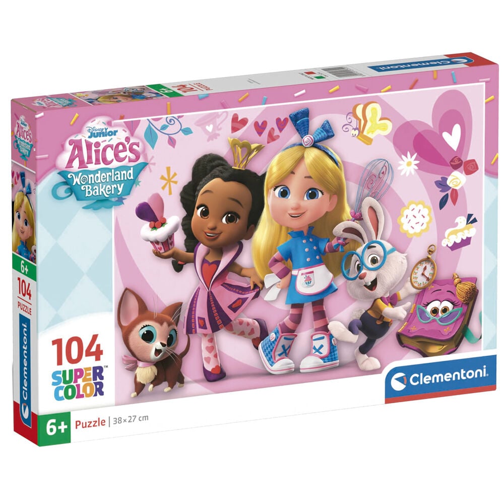 Puzzle Clementoni de Disney Alice Wonderland Bakery de 104 piezas