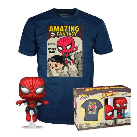 Set Funko POP! de Spider-Man con camiseta azul marino - 4