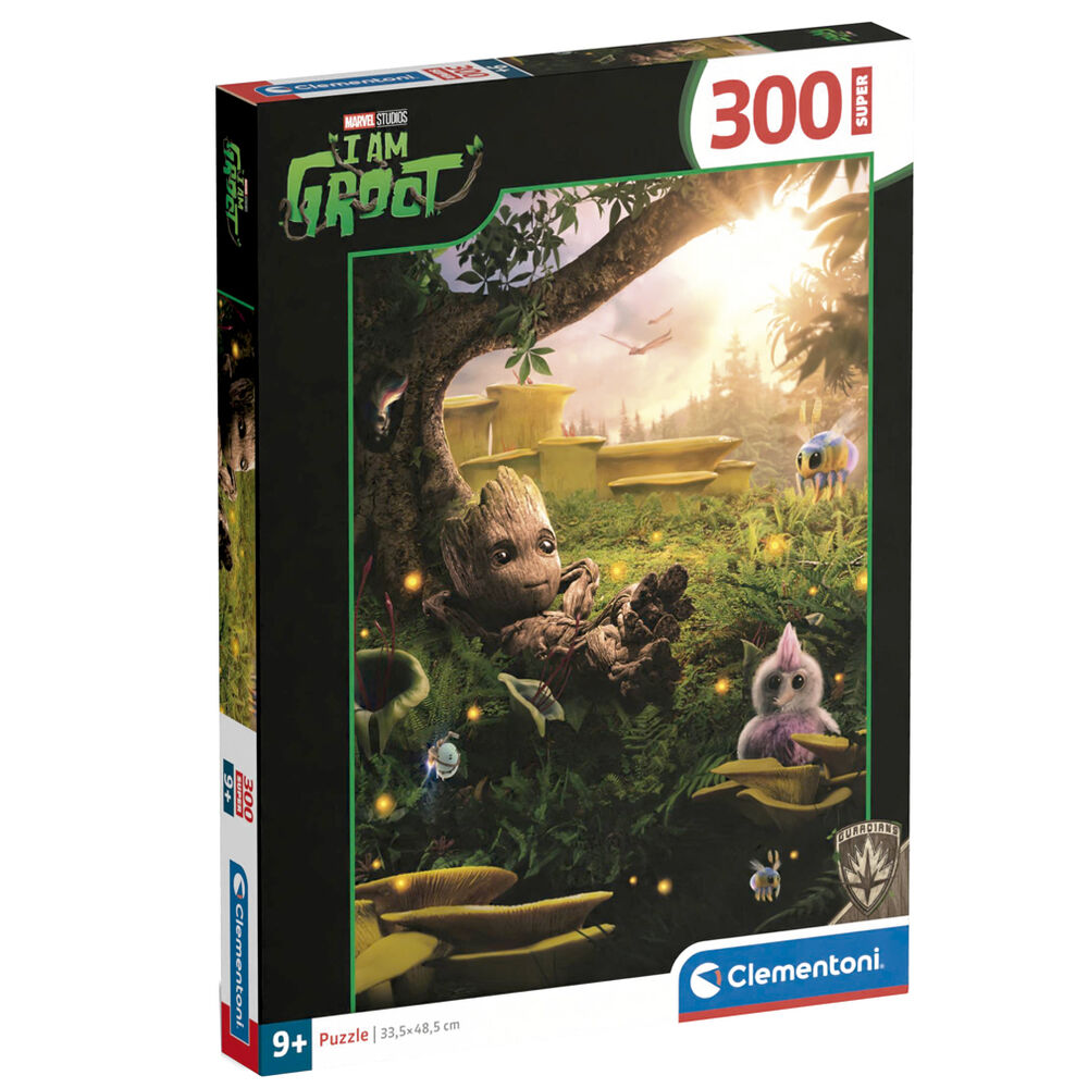 Puzzle Clementoni Marvel I Am Groot de 300 piezas con Groot en un bosque fantástico