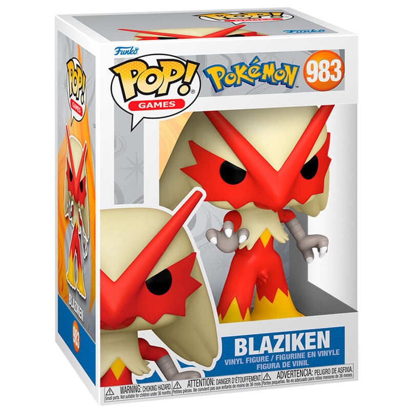 Figura Funko POP de Blaziken Pokémon en caja
