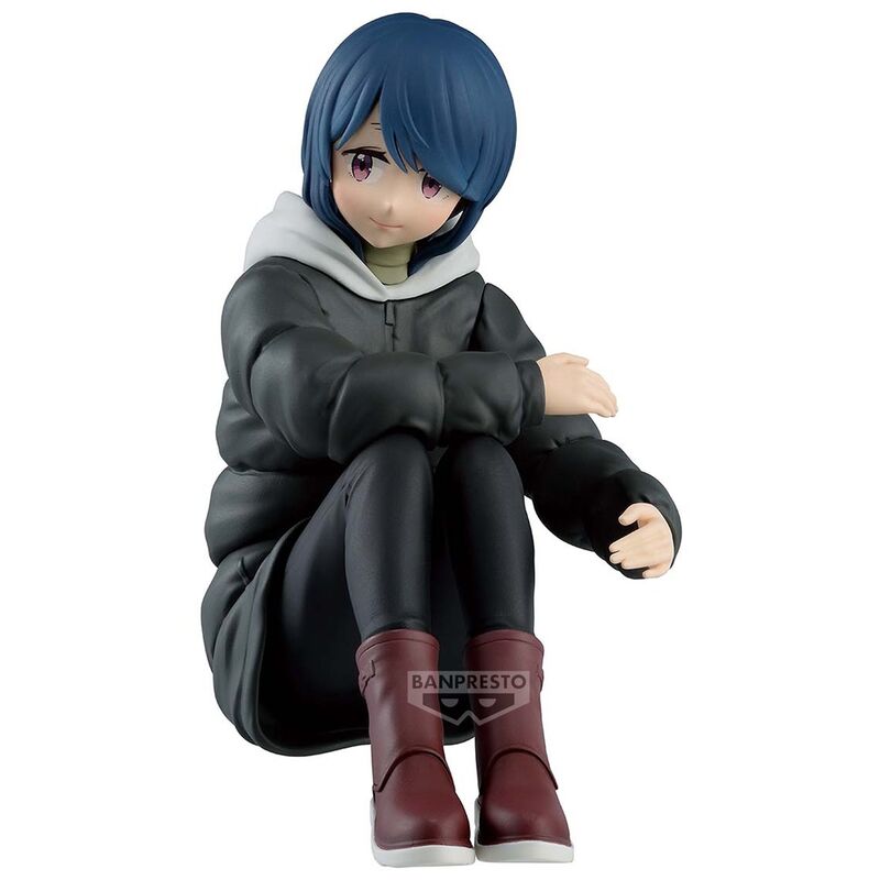 Figura Banpresto de Rin Shima sentada con cabello azul