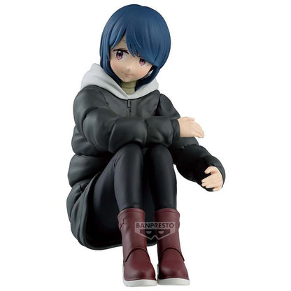 Figura Banpresto de Rin Shima sentada con cabello azul