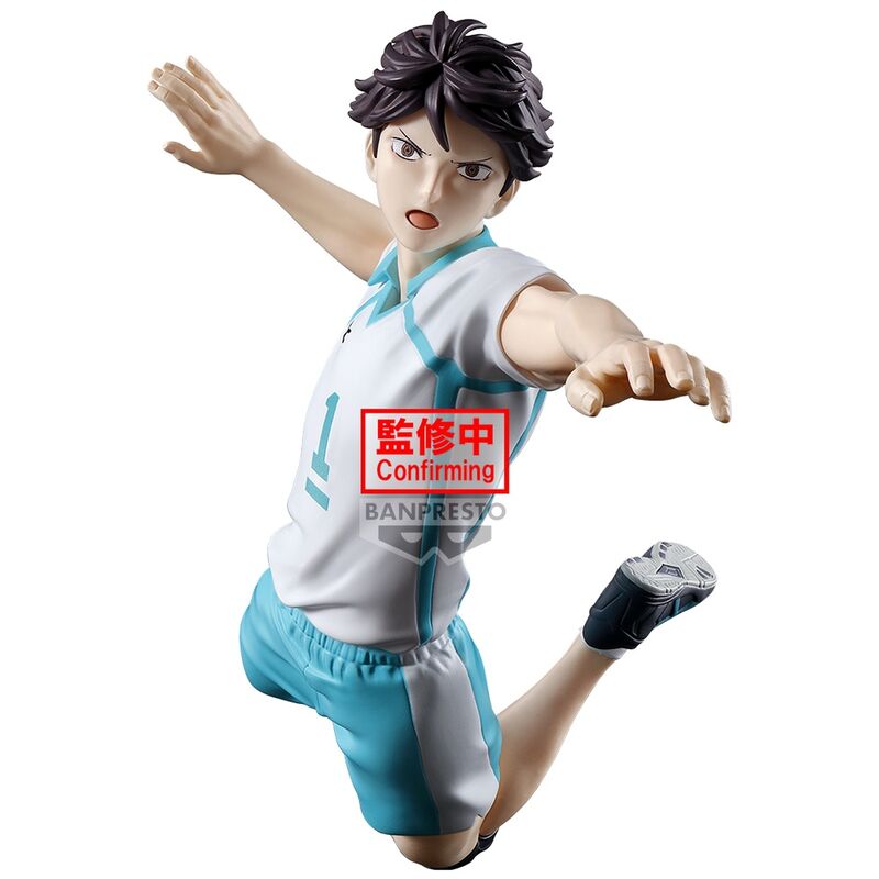Figura Banpresto de Toru Oikawa de Haikyu!! en pose dinámica