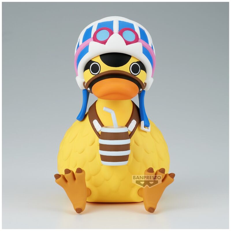 Figura de Karoo de One Piece con casco, gafas y barril - 2