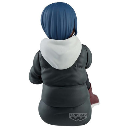 Figura Banpresto de Rin Shima sentada con cabello azul - 3
