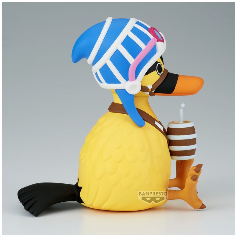 Figura de Karoo de One Piece con casco, gafas y barril - 3