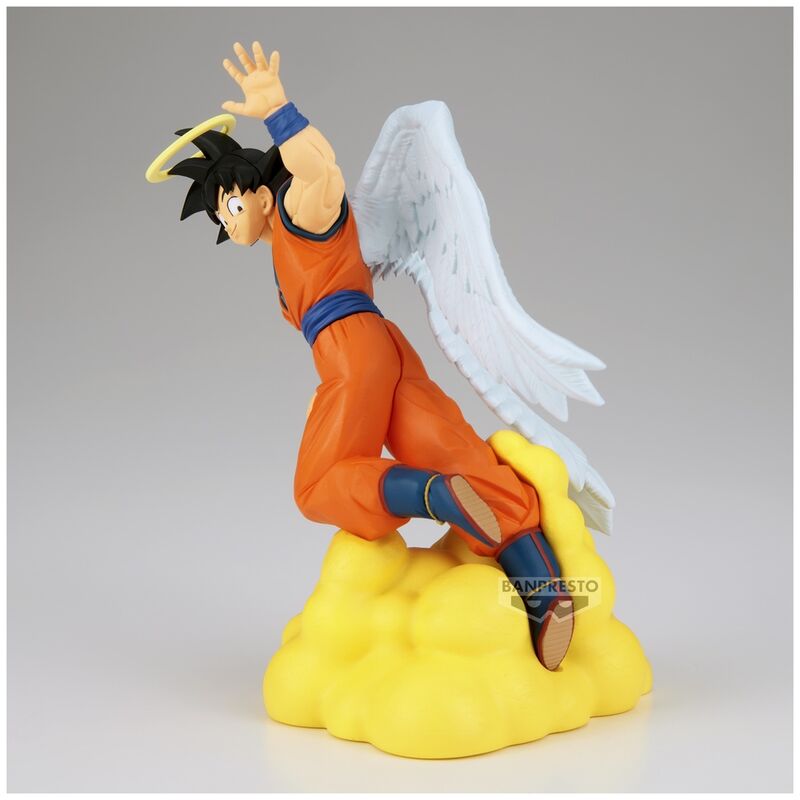 Figura de Son Goku con alas sobre una nube amarilla - 3
