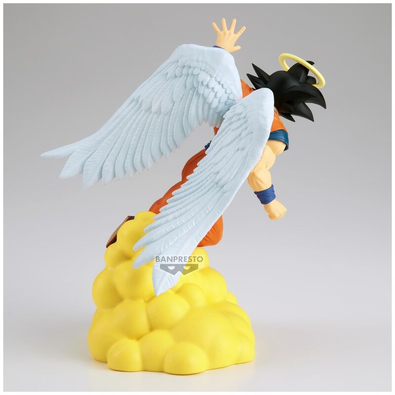 Figura de Son Goku con alas sobre una nube amarilla - 4